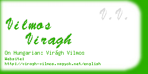 vilmos viragh business card